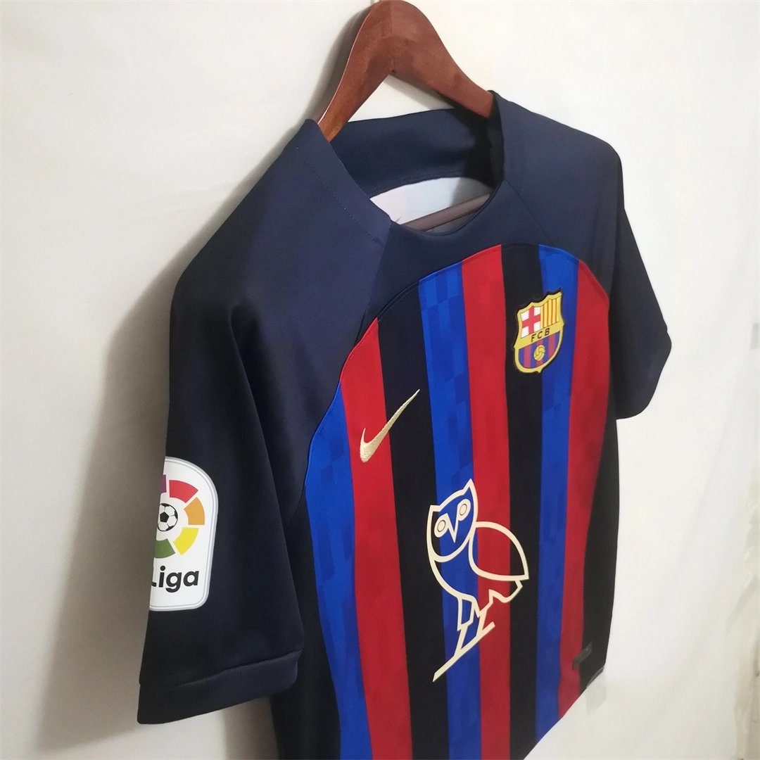 Barcelona Home Owl Version Soccer Jersey Custom Shirt 2022/23