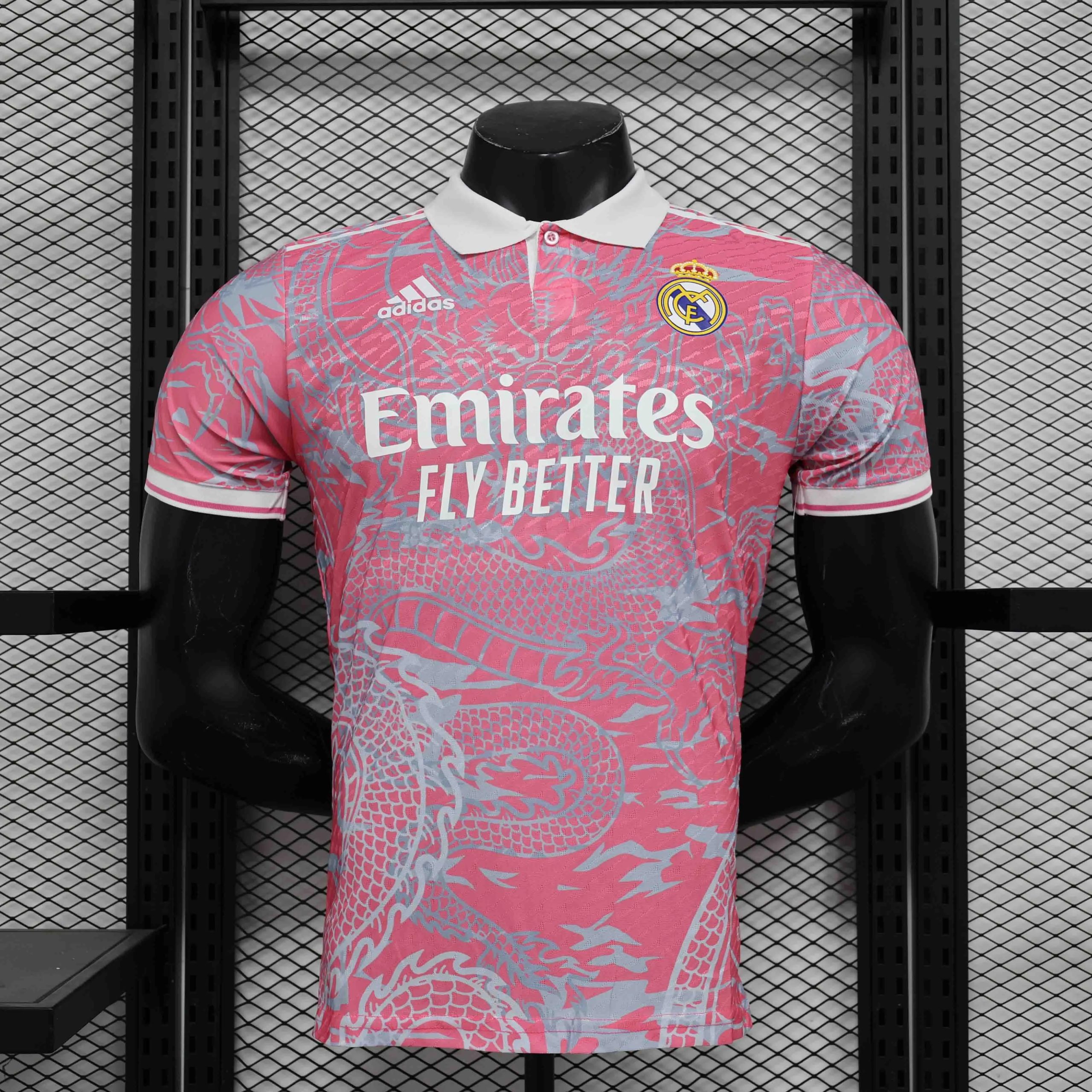 Real Madrid Authentic Soccer Jersey Dragon Pink Special Edition Shirt 2024/25