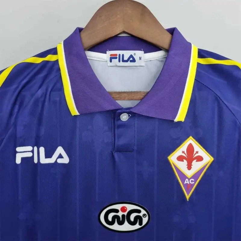 49911c18b83731498598cae7db983dffeaed1c68 Fiorentina Retro Soccer Jersey Home Custom Shirt 1997/98
