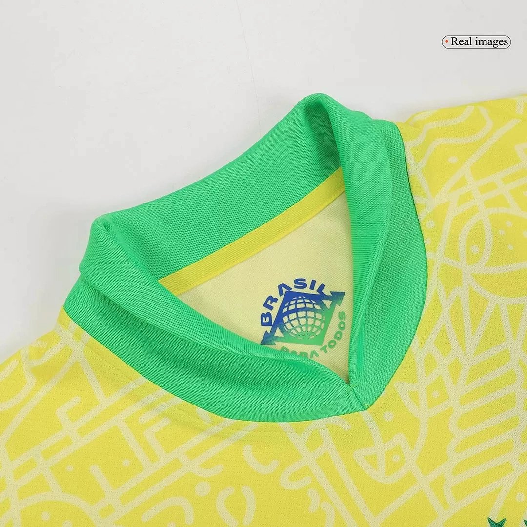Brazil Soccer Jersey Home Custom Shirt Copa America 2024