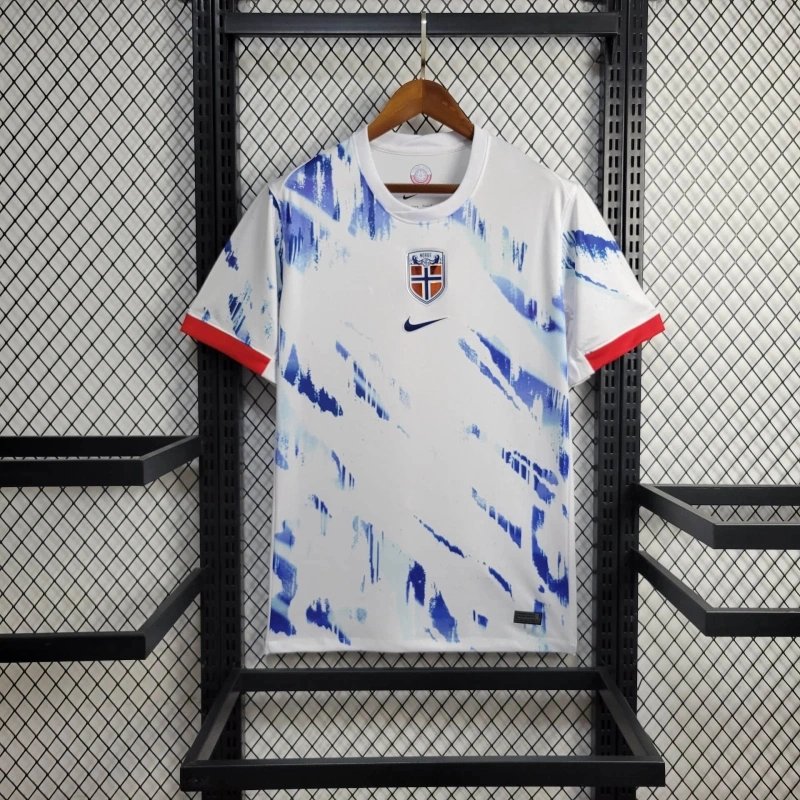 Norway Soccer Jersey Away Custom Shirt 2024