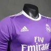 Real Madrid Authentic Retro Jersey Away Long Sleeve Soccer Shirt 2016/17