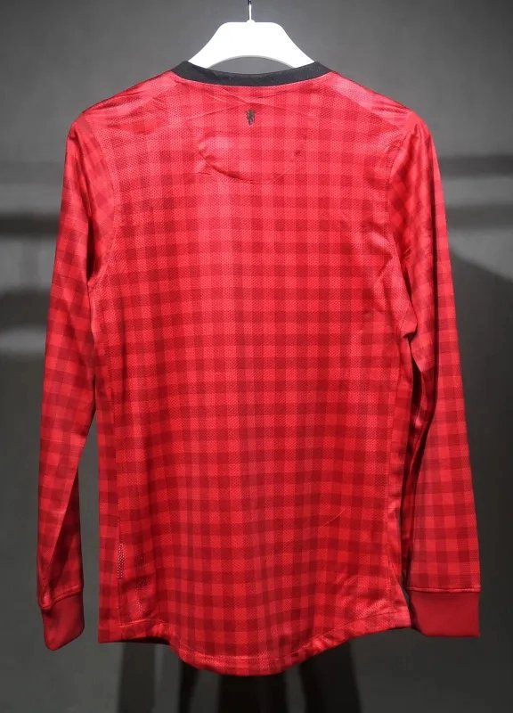 Manchester United Authentic Retro Home Long Sleeve Football Jersey Shirt 2012/13