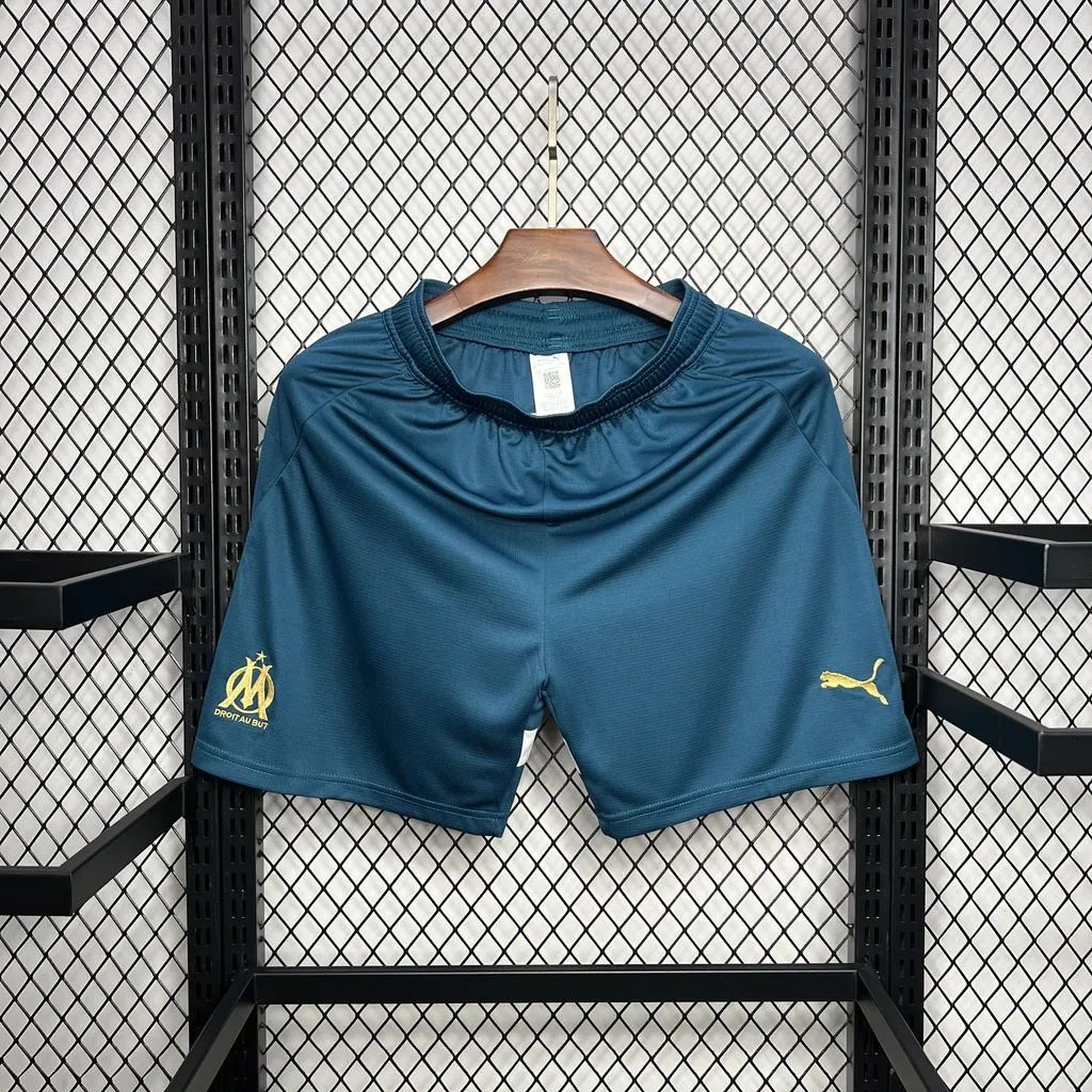 Marseille Soccer Jersey Away Custom Shorts 2024/25