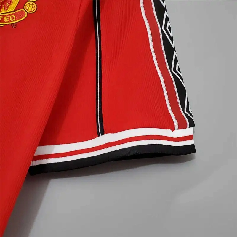 Beckham #7 Manchester United Retro Home Football Jersey Shirt 1998/99