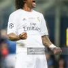 Real Madrid Authentic Retro Jersey Home Long Sleeve Soccer Shirt 2015/16
