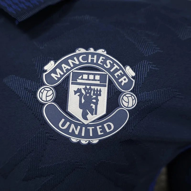 Manchester United Authentic Away Long Sleeve Football Jersey Shirt 2024/25