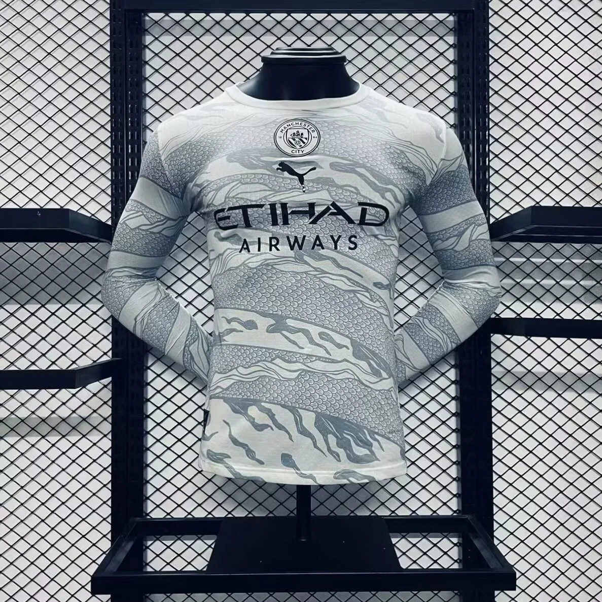 Manchester City Authentic Dragon Special Edition Long Sleeve Football Jersey Shirt 2024/25