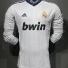 Real Madrid Authentic Retro Jersey Home Long Sleeve Soccer Shirt 2012/13