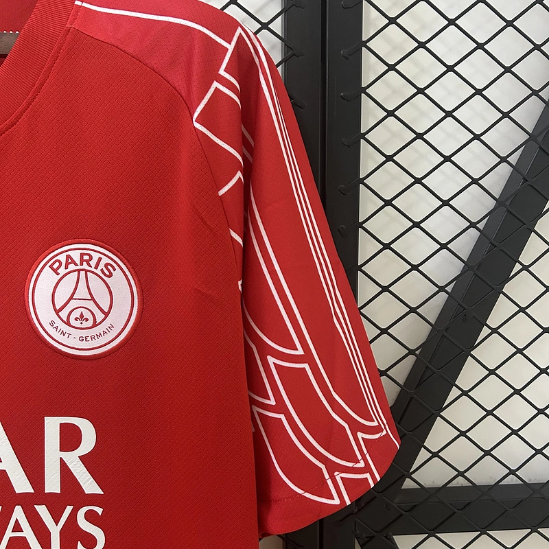 PSG Soccer Jersey Red Custom Shirt 2025/26