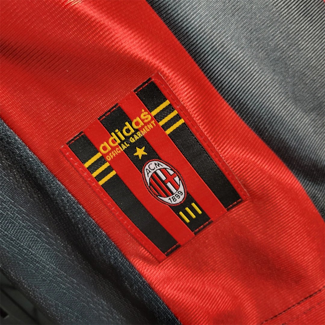 AC Milan Retro Soccer Jersey Home Custom Shirt 1998/00