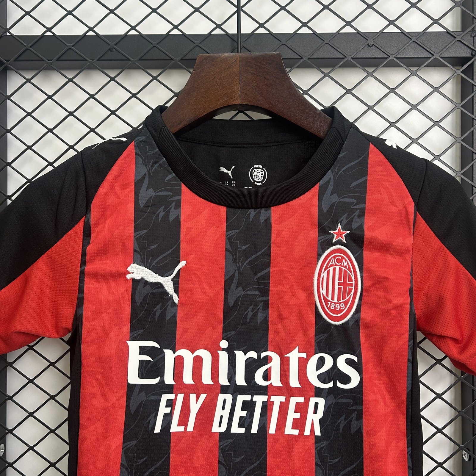 AC Milan Soccer Jersey Home Kids Kit Jersey+Shorts 2025/26