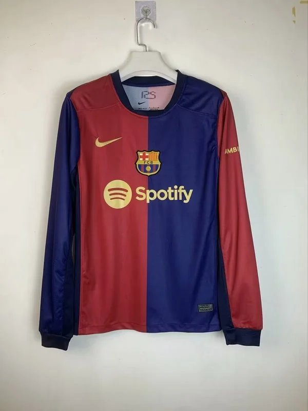 6314630aafc68c4eb7f926cad5507d79c9c85c8f Barcelona Home Soccer Jersey Long Sleeve 2024/25