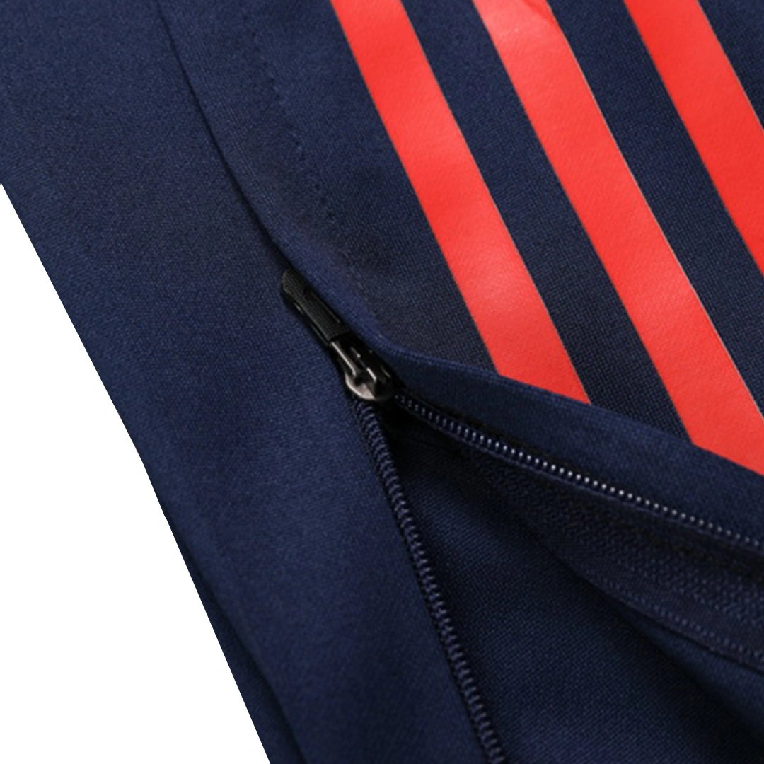 Kids Manchester United 1/2 Zipper Sweat Kit (Top+Pants) Red 2024/25