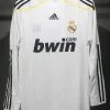 Real Madrid Authentic Retro Jersey Home Long Sleeve Soccer Shirt 2009/10