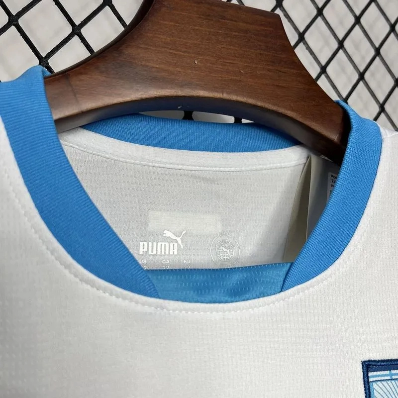 Marseille Soccer Jersey Home Kids Kit Jerseys+Shorts 2024/25