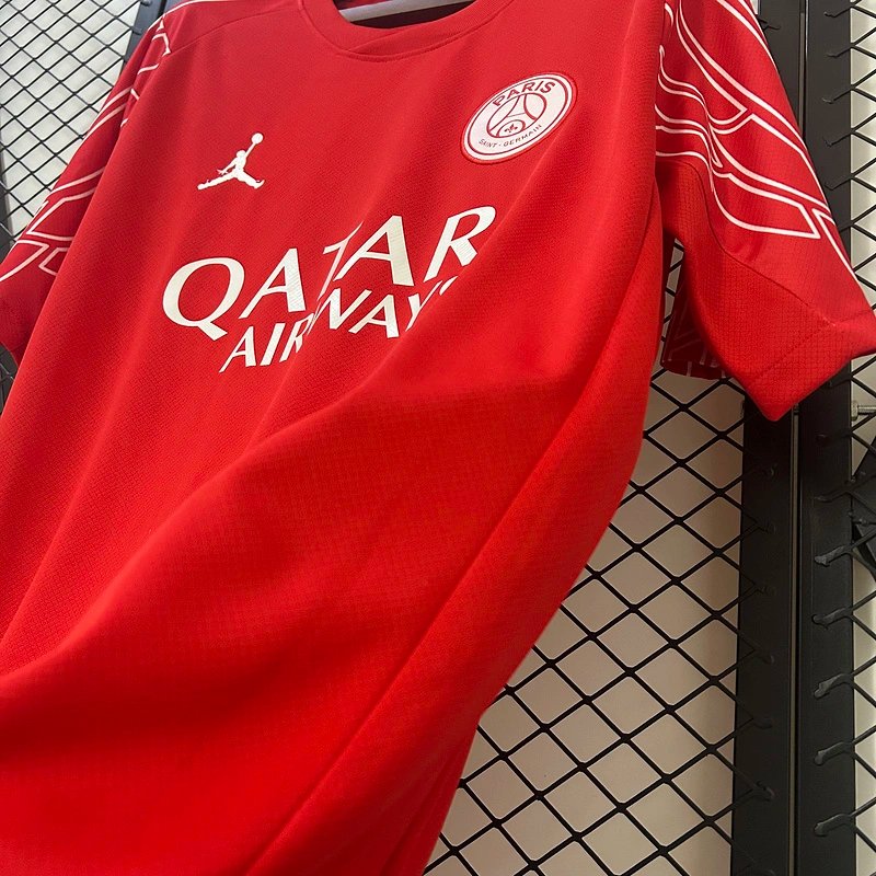 PSG Soccer Jersey Red Custom Shirt 2025/26