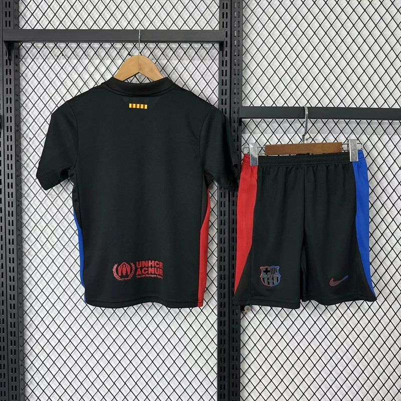 Barcelona Away x Travis Scott Soccer Kids Kit Jersey+Shorts 2024/25
