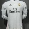 Real Madrid Authentic Retro Jersey Home Long Sleeve Soccer Shirt 2014/15