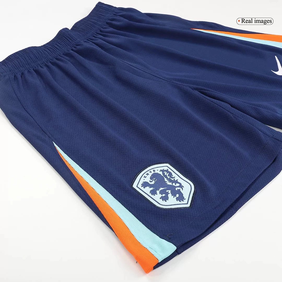 Netherlands Soccer Jersey Away Custom Shorts EURO 2024