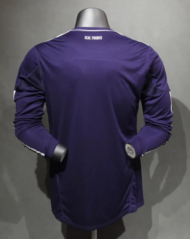 Real Madrid Authentic Retro Jersey Third Away Long Sleeve Soccer Shirt 2010/11