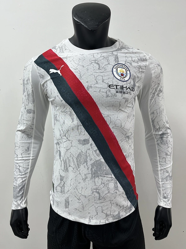 Manchester City Authentic Away Long Sleeve Football Jersey Shirt 2025/26