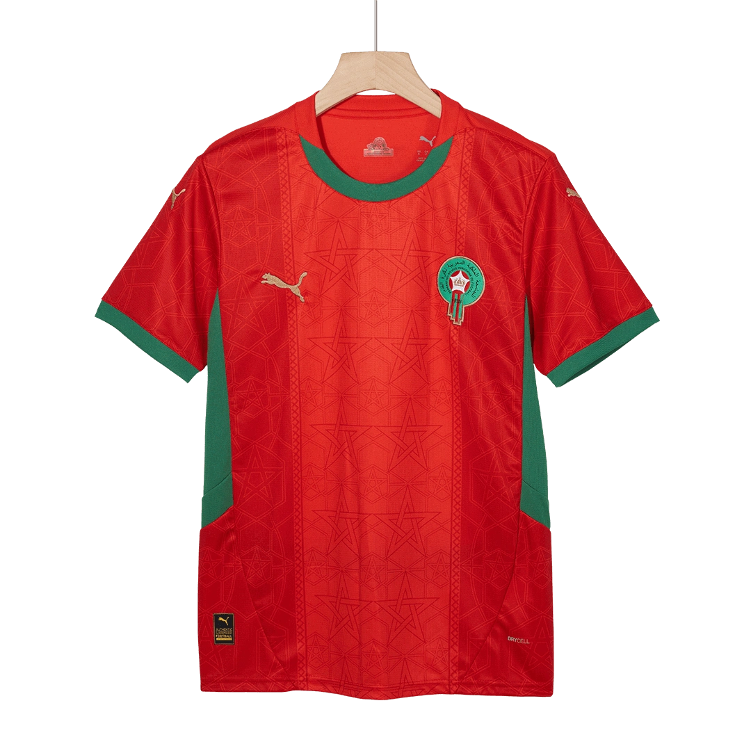 Morocco Soccer Jersey Home Custom Shirt 2024-25