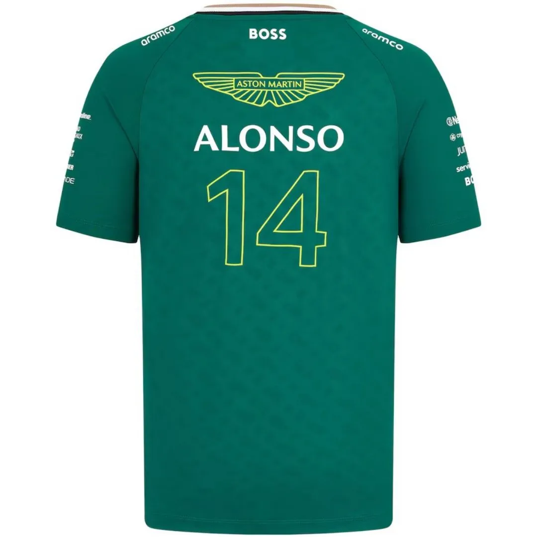 Aston Martin Aramco Cognizant F1 Racing Team Fernando Alonso Driver T-Shirt 2024