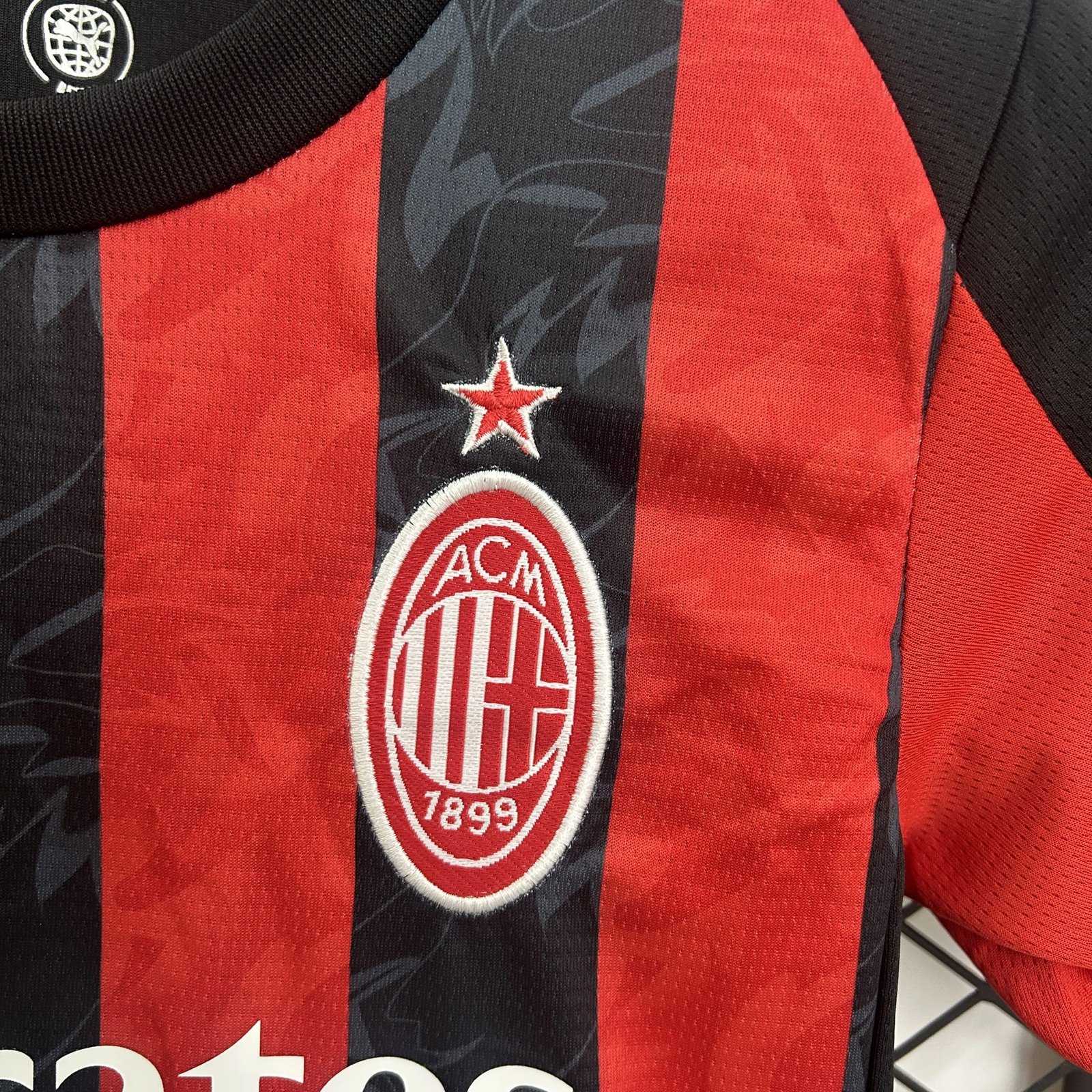 AC Milan Soccer Jersey Home Kids Kit Jersey+Shorts 2025/26