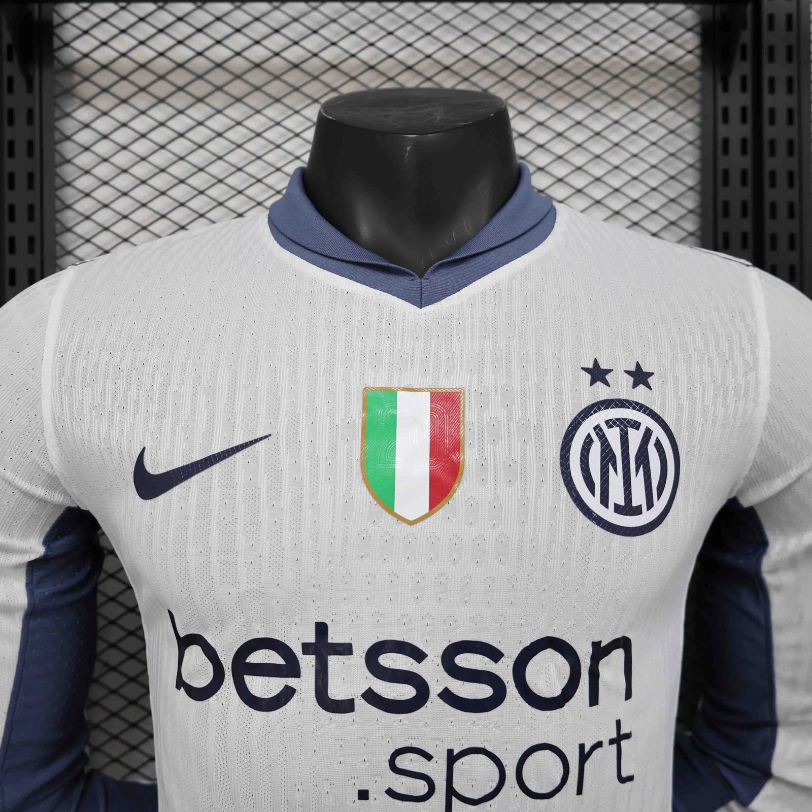 Authentic Soccer Jersey Inter Milan Away Shirt Long Sleeve 2024/25