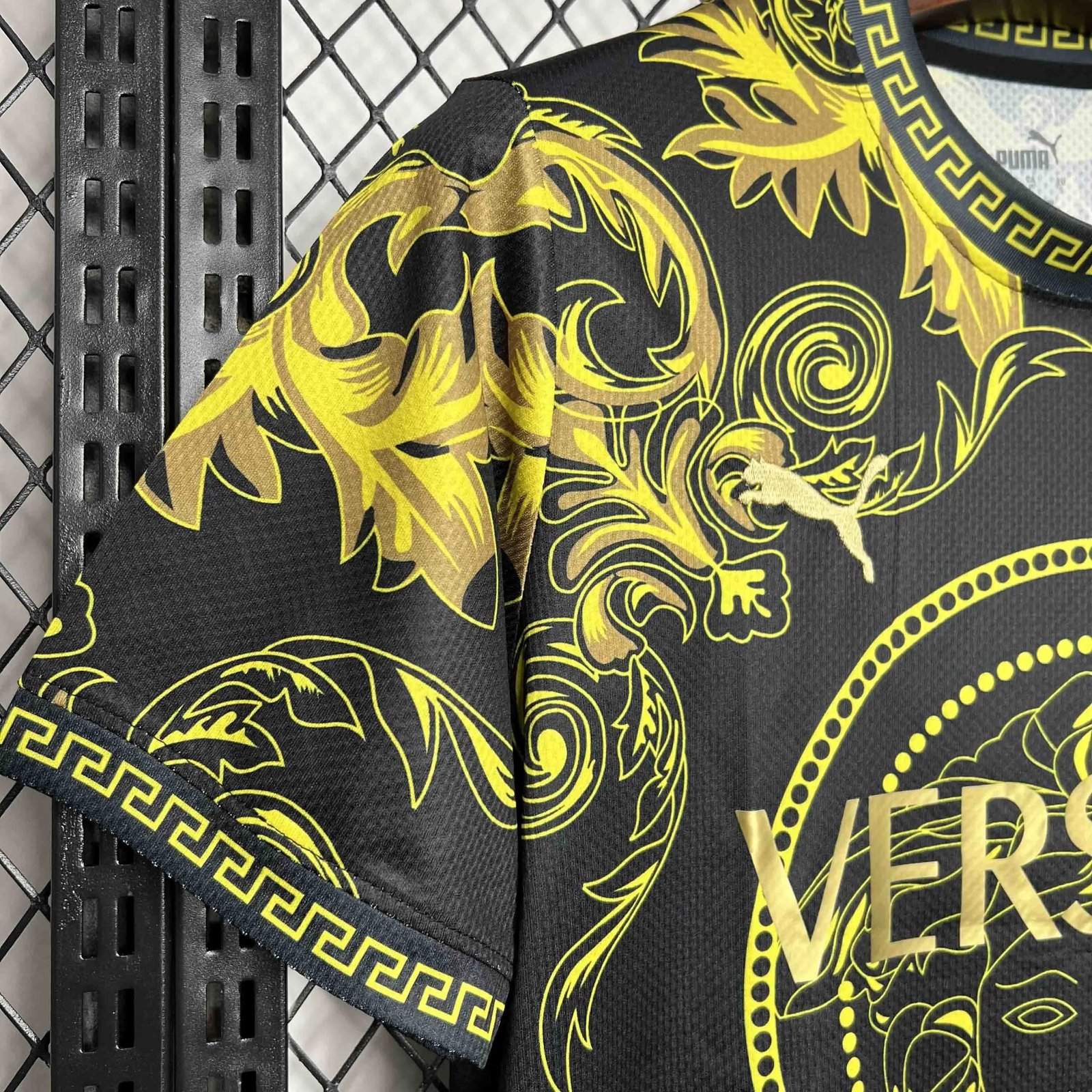 Italy Soccer Jersey x Versace Gold Special Edition Custom Shirt 2022
