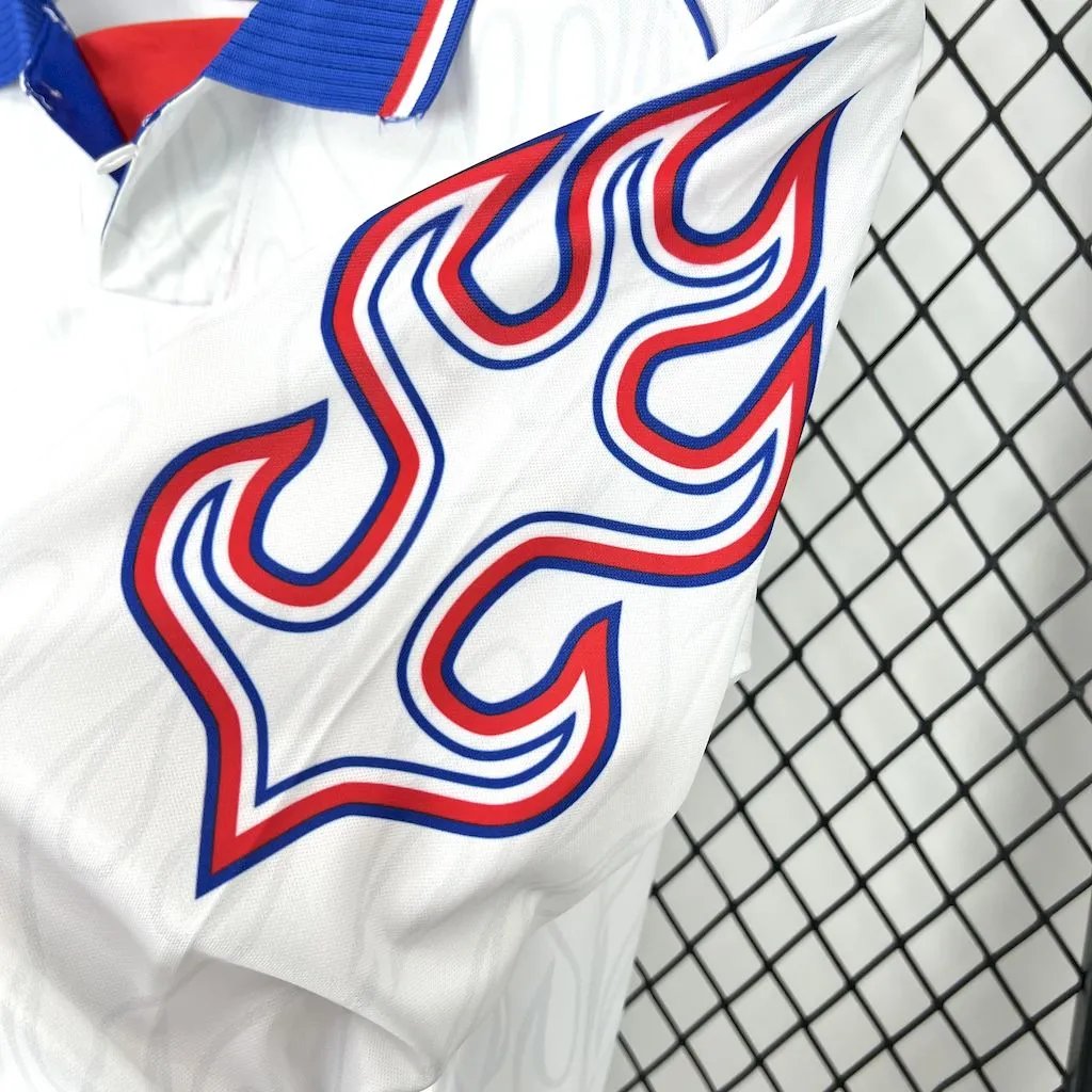 Japan Retro Soccer Jersey  Away Custom Long Sleeve Shirt 1998