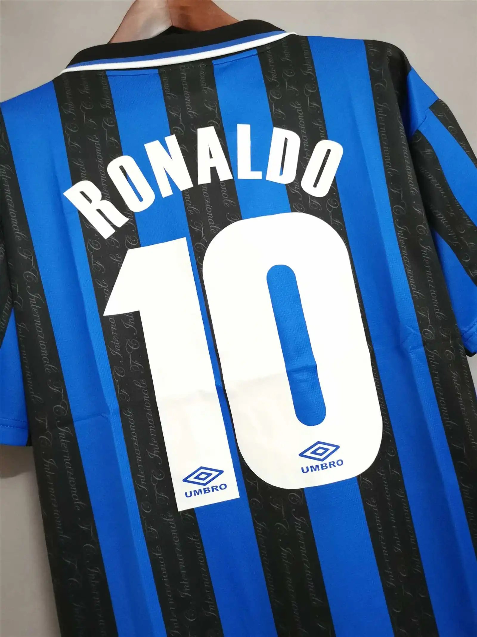 Inter Milan Jersey Custom Home Soccer Jersey 1997/98