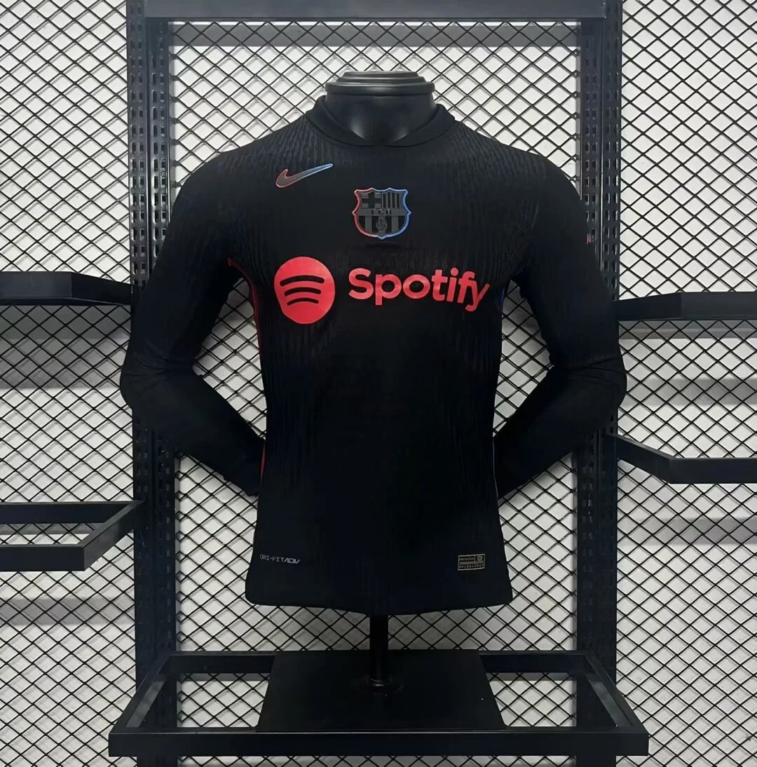 Authentic Barcelona Away Long Sleeve Soccer Jersey 2024/25