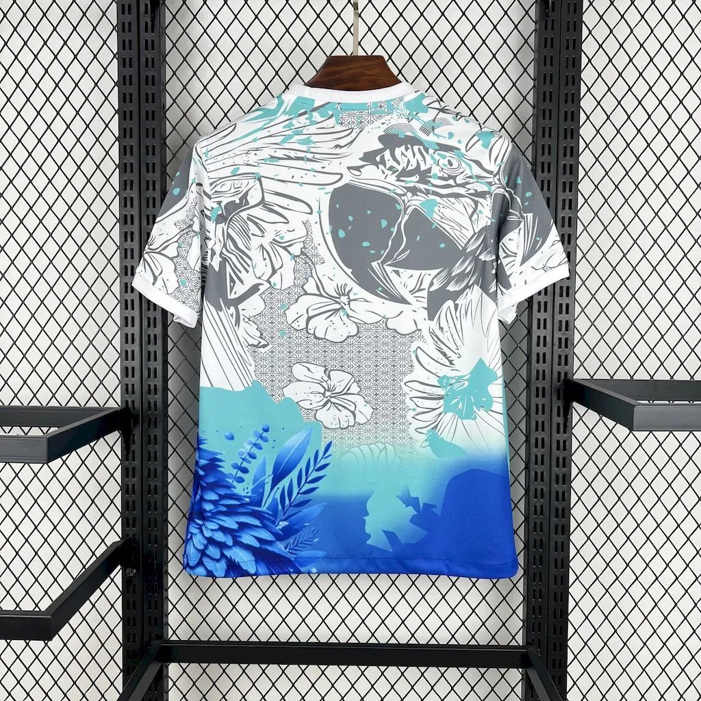 Brazil Soccer Jersey Blue Parrot Special Edition Custom Shirt 2025