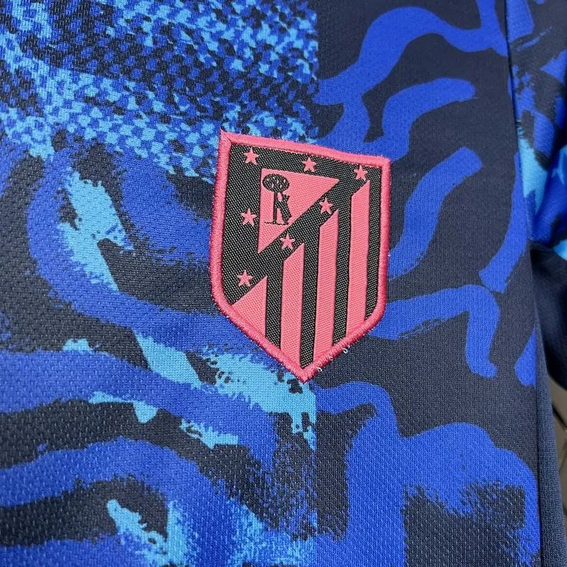 Atletico Madrid Soccer Jersey Third Away Kids Kit Jersey+Shorts 2024/25