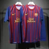 Authentic Barcelona Retro Jersey Home Long Sleeve Soccer Shirt 2011-12