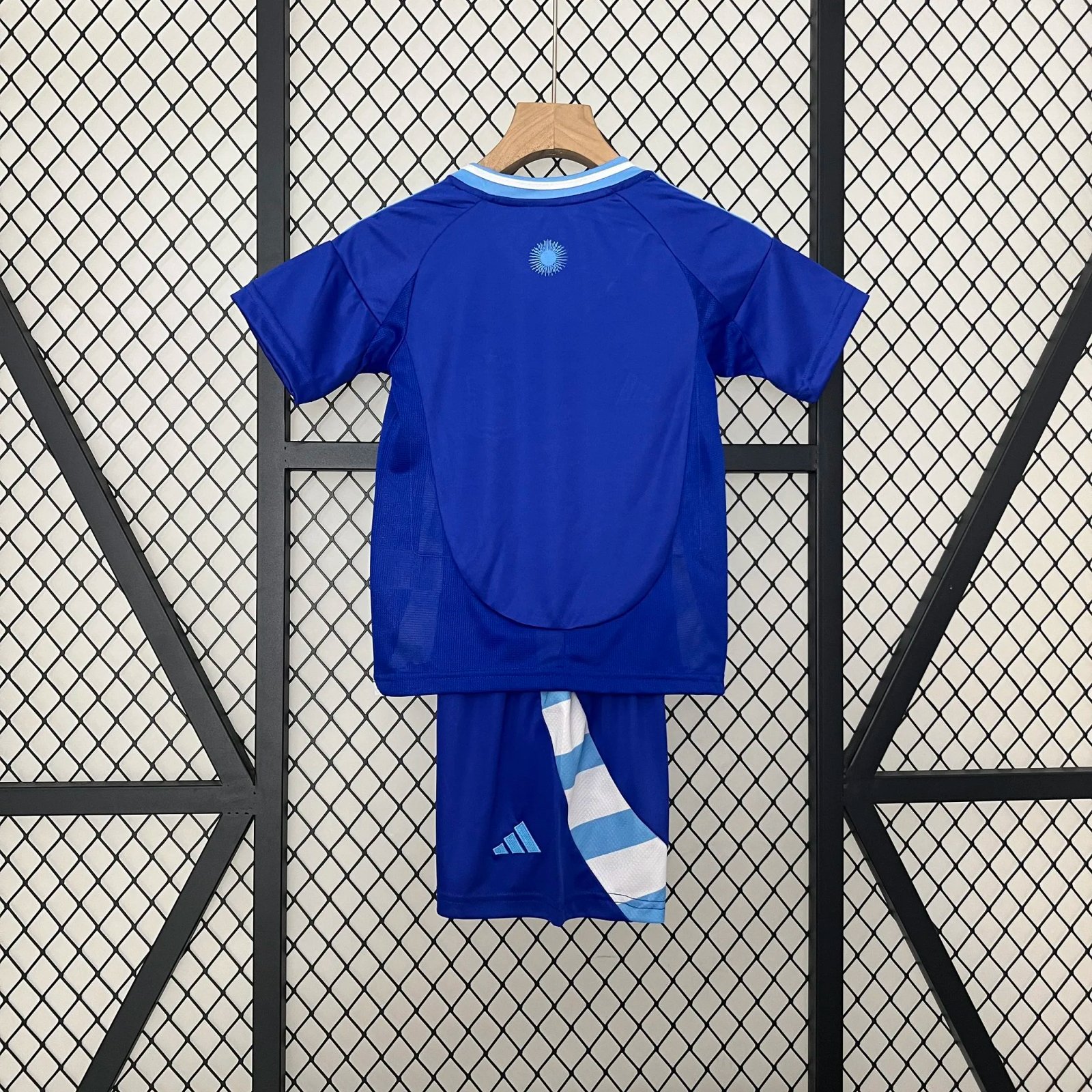 Argentina Away Soccer Uniform Kids Kit Jersey+Shorts 2024