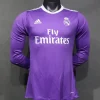 Real Madrid Authentic Retro Jersey Away Long Sleeve Soccer Shirt 2016/17