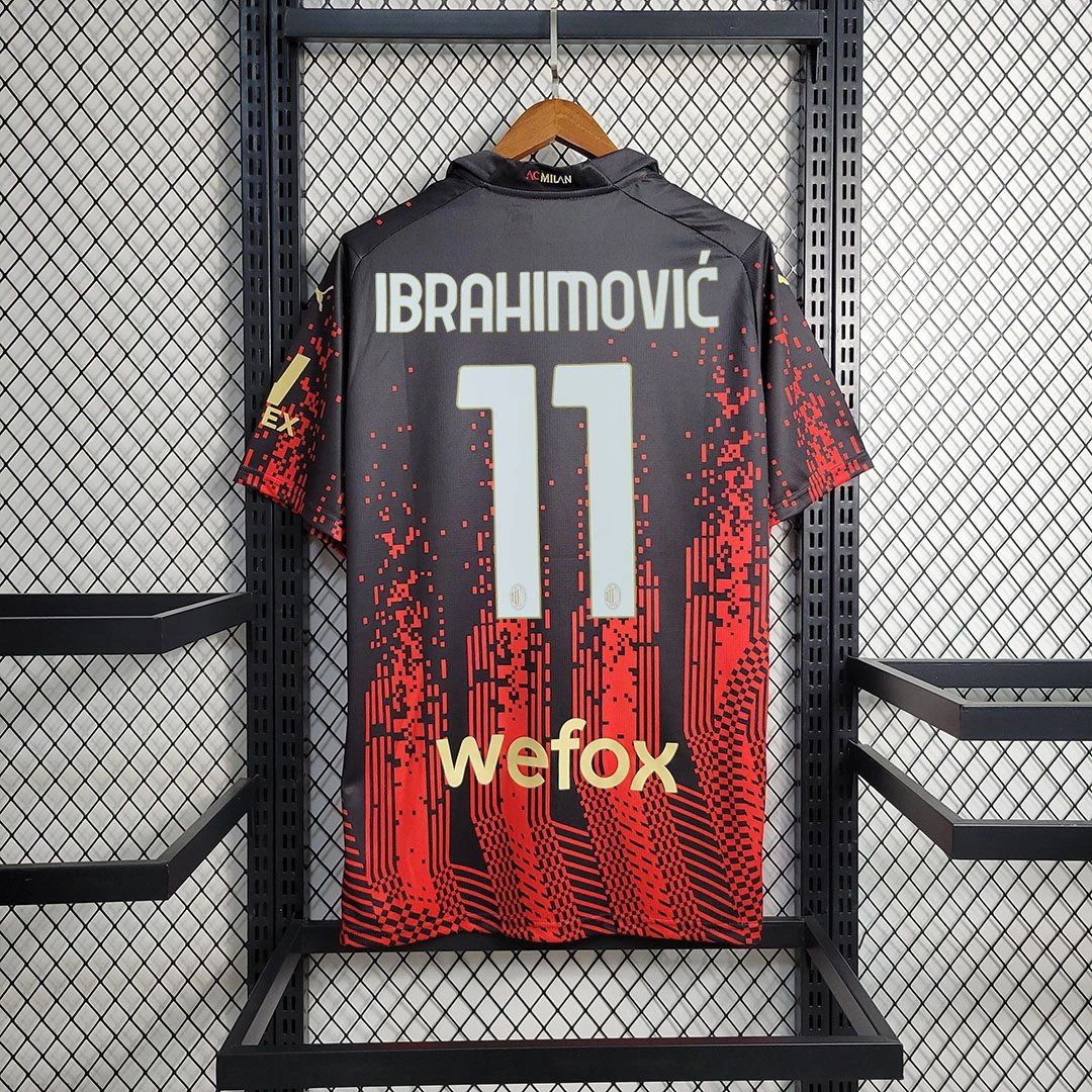 AC Milan Retro Soccer Jersey Fourth Away Custom Shirt 2022/23