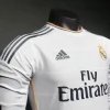 Real Madrid Authentic Retro Jersey Home Long Sleeve Soccer Shirt 2013/14