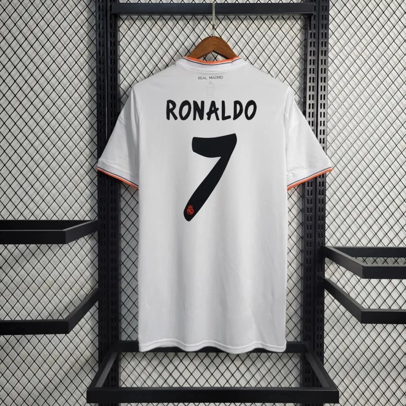 Real Madrid Retro Jersey Home Custom Soccer Shirt 2013/14