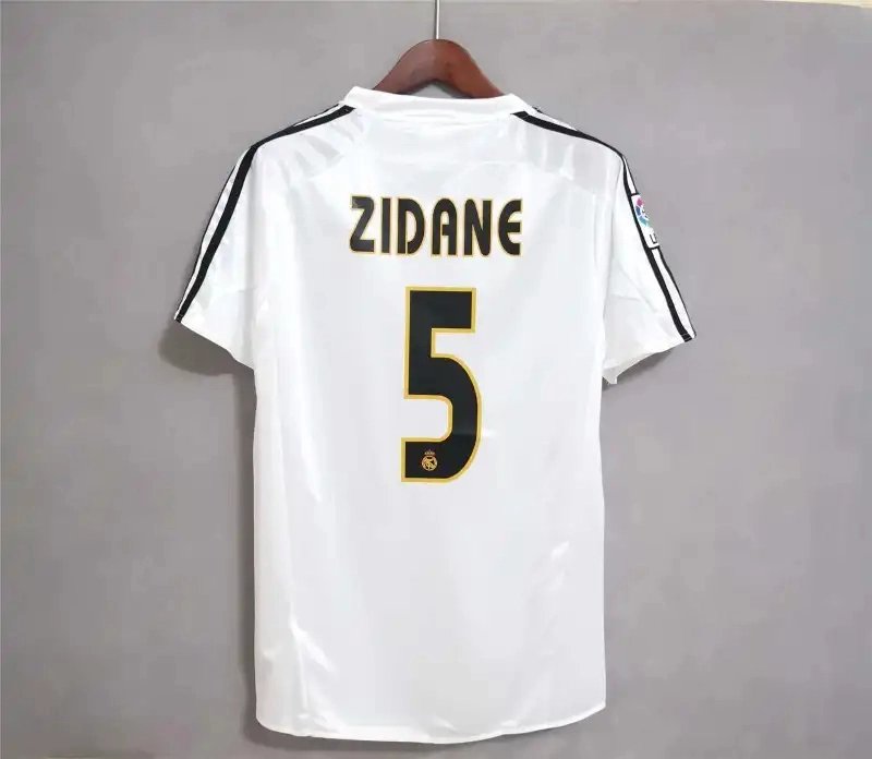 Real Madrid Retro Jersey Home Custom Soccer Shirt 2004-05
