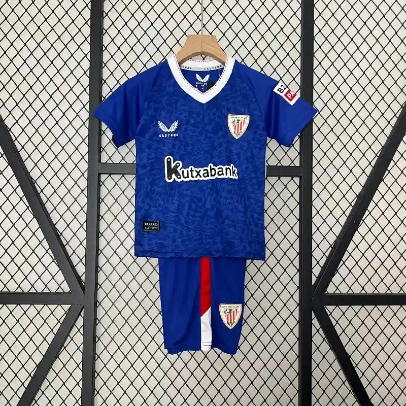 Athletic Club de Bilbao Soccer Jersey Away Kids Kit Jersey+Shorts 2024/25