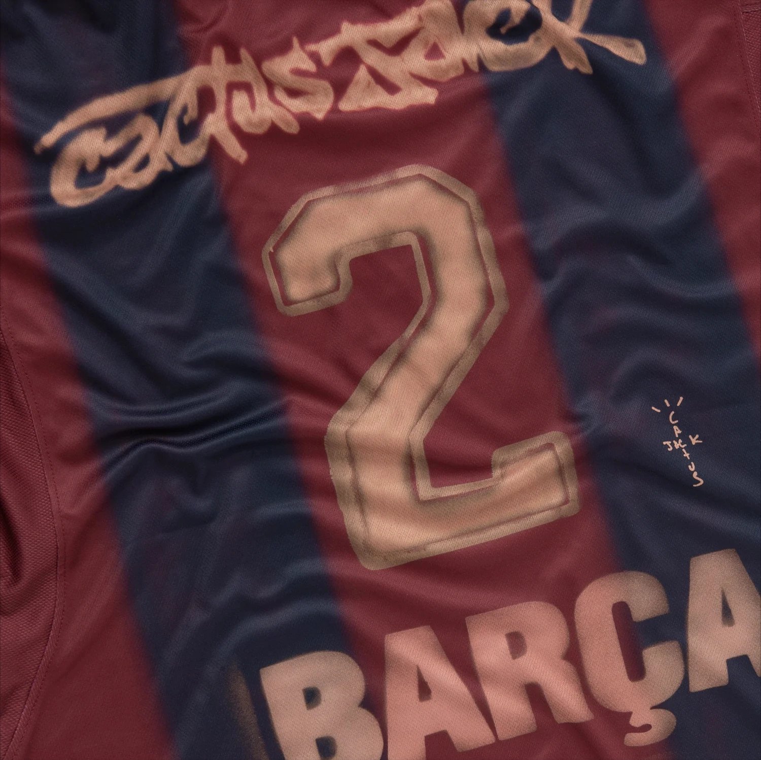 Authentic CJ X FC BARCELONA RETRO 2000/01 HOME SKELETON JERSEY