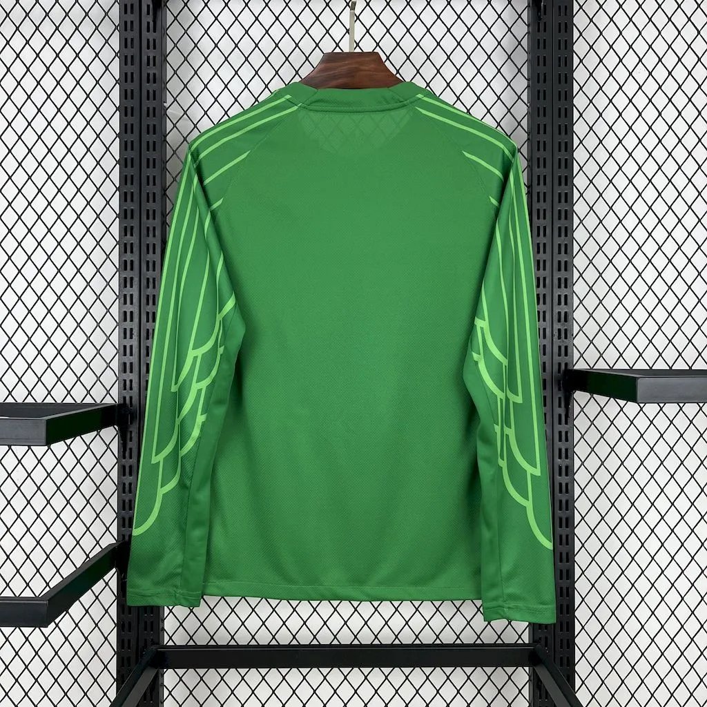 PSG Soccer Jersey Green Custom Long Sleeve Shirt 2025/26