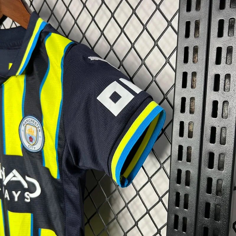Manchester City Away Kids Kit Jersey+Shorts 2024/25