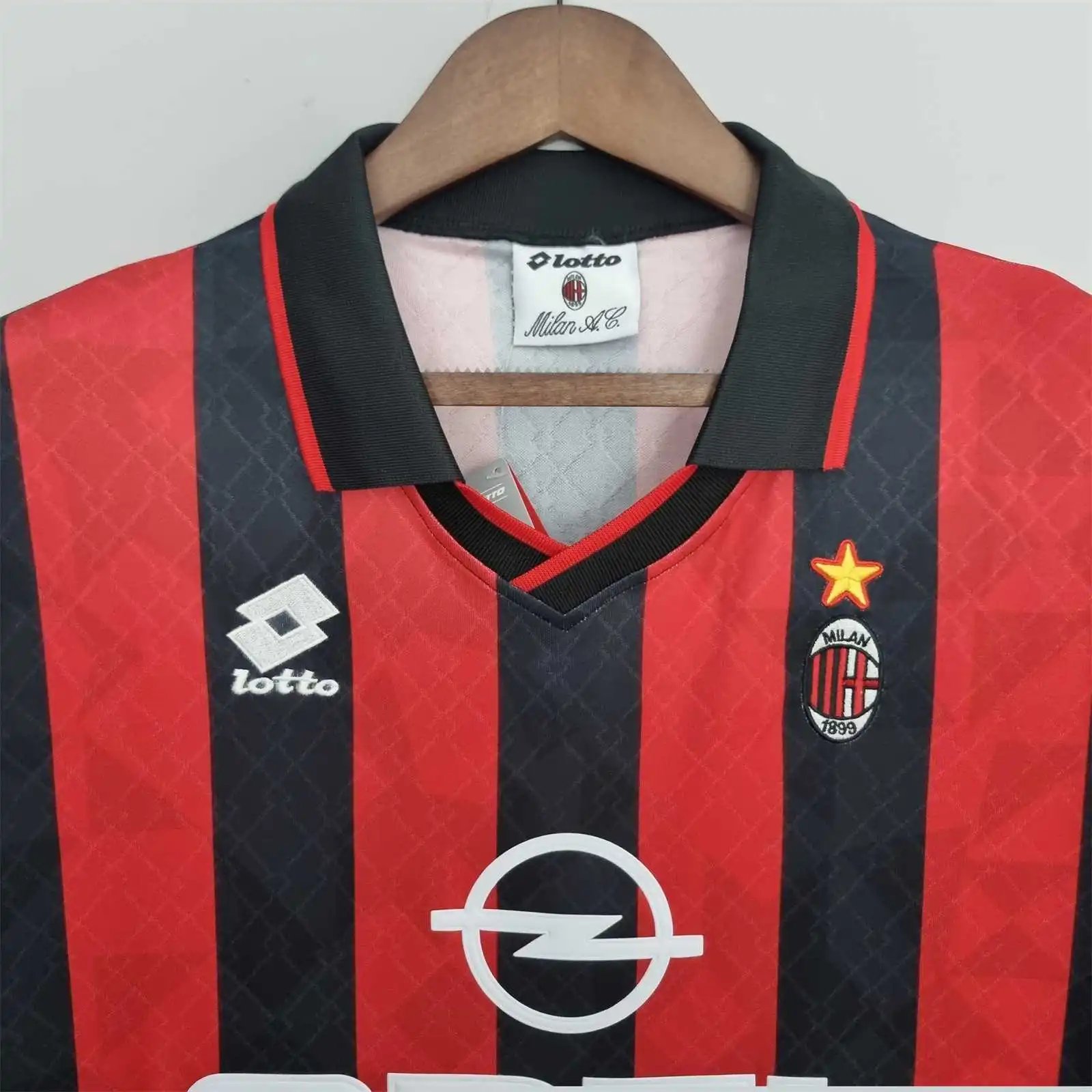 AC Milan Retro Soccer Jersey Home Custom Shirt 1995/96