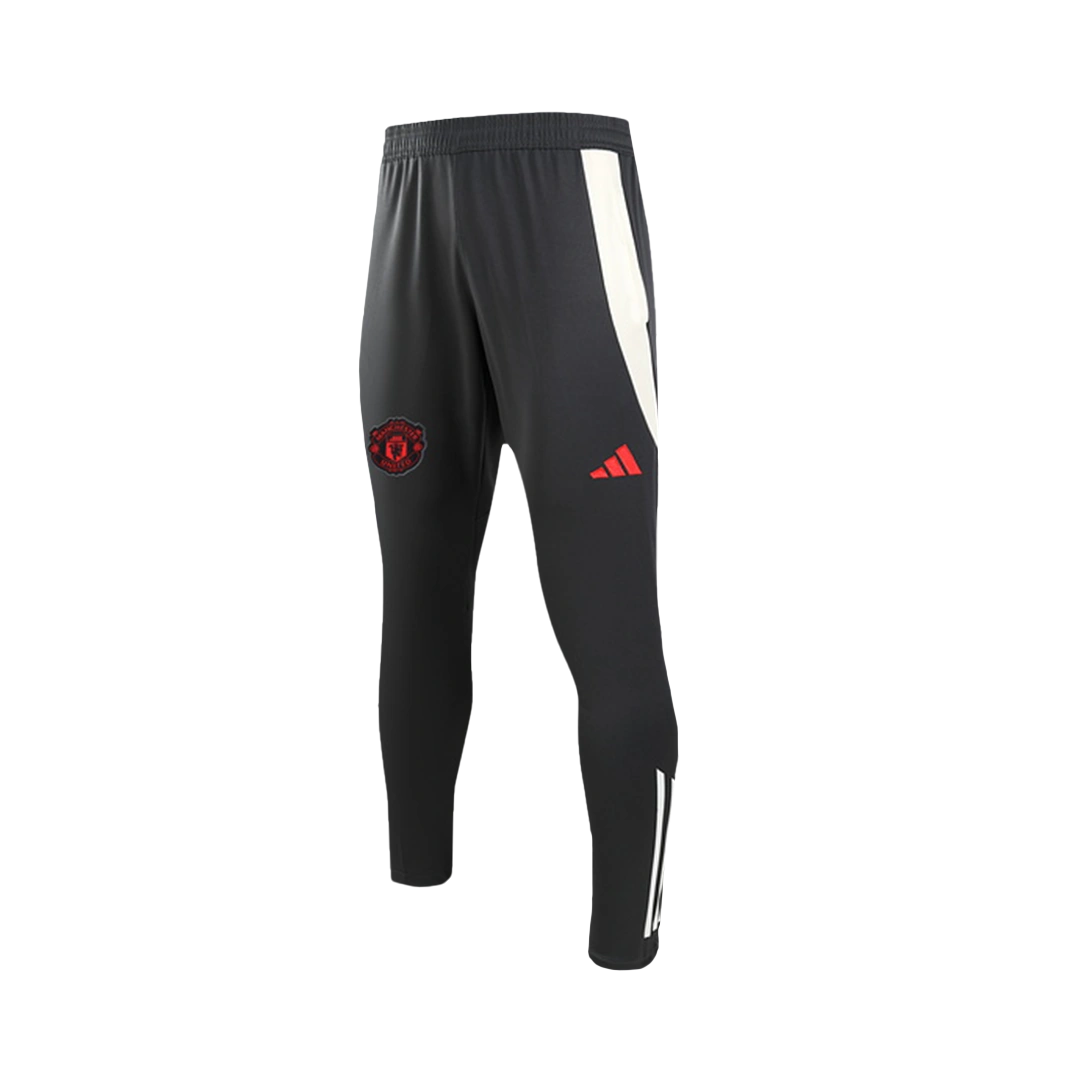 Manchester United 1/2 Zipper Sweat Kit (Top+Pants) Black 2024/25