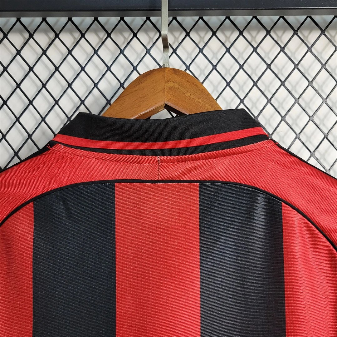 Maldini #3 AC Milan Retro Soccer Jersey Home Custom Shirt 1998/00